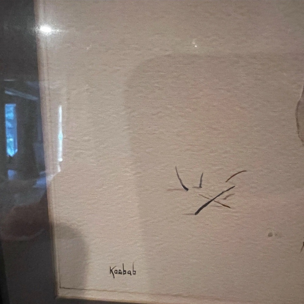 Signed Watercolor double picture art work hanging frame matte New Orleans 1979 - Picture 7 of 9